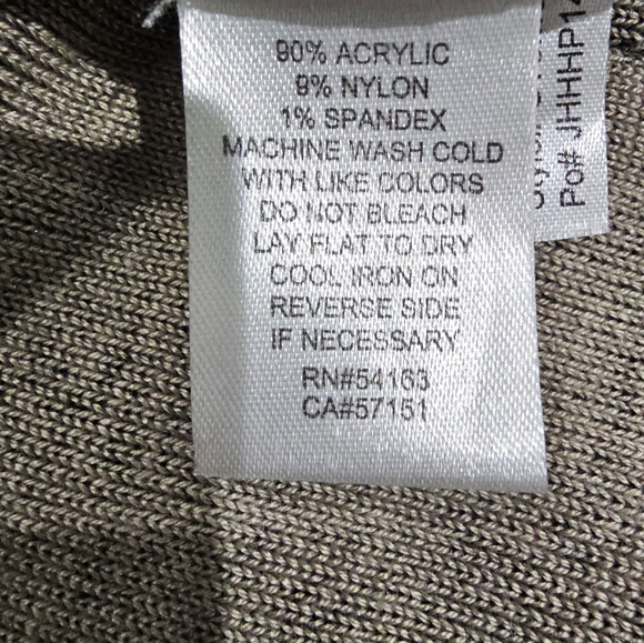 JESSICA H Heathered Gray &Tan Knit Sheath Sweater Dress Women's SizeLarge GUC - Picture 9 of 11